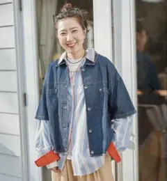 ニコアンド ［be with M］ Misayo デニシャツジャケット