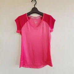 NIKE ナイキ DRI-FIT ランニングシャツ レディース S ピンク