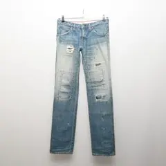 FACTOTUM ファクトタム リペア加工 デニムパンツ 30 インディゴのサムネイル