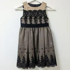 BeBe フォーマル　ワンピース　ゴールド　レース　七五三　発表会 120