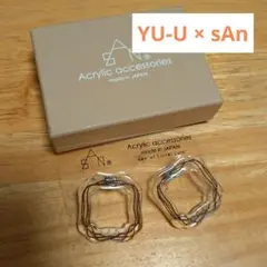 YU-U × sAn コラボ　クリア　ピアス
