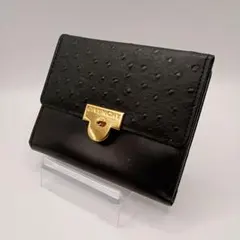 GIVENCHY ジバンシー 二つ折り財布 レザー ブラック ゴールド金具のサムネイル