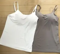 美品　UNIQLO エアリズム ブラキャミソール 2色セット M