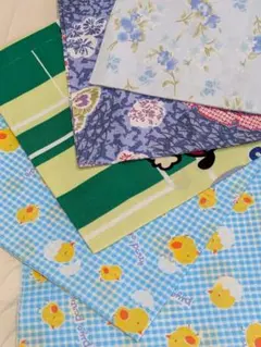 A595 プリント柄 100cm×50cm　コットン100%　4枚組