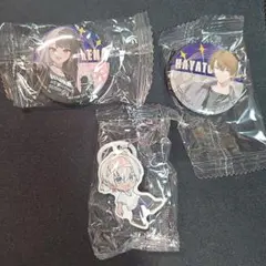 【くら寿司】にじさんじ 缶バッジ、めじるしチャーム【ビッくらポン】