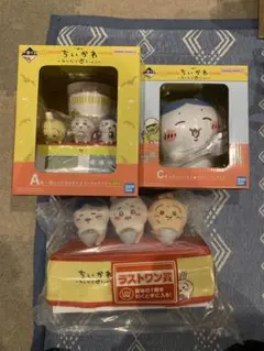 【ちいかわ】みんなでラーメン ラストワン賞A賞 C賞 G賞H賞セット