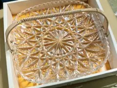 Hoya Crystal ホヤ クリスタル 盛皿 皿 食器 ガラス レトロのサムネイル
