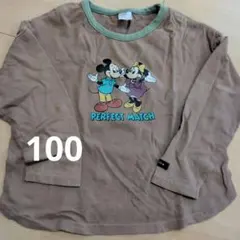 futafuta ミッキー ミニー 長袖カットソー 100