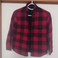 UNIQLO　赤と黒のチェック柄ジャケット