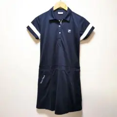 FILA フィラゴルフ ワンピース ネイビー M