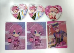 すとぷり　さとみ　缶バッチ　カード