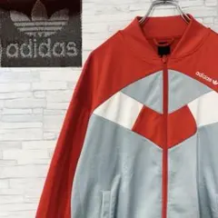 90s アディダス adidas トラックジャケット 刺繍トレフォイル サイズO