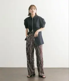 KBF デザインスリーブフロントZIPシャツ