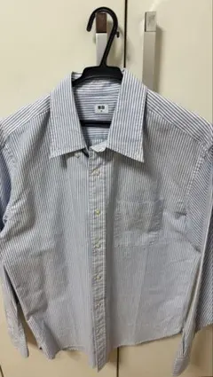 UNIQLO ストライプシャツ ブルー M