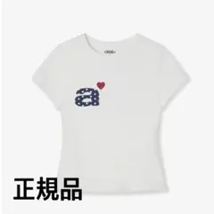 正規品 aeae DOT SMALL LETTER TEE ホワイト