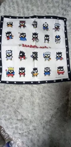 38cm　SANRIO　バットばつ丸　ハンカチ 綿100%