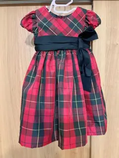 Ralph Lauren フォーマルドレス 2T 赤緑チェック