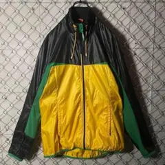 PUMA プーマ フルジップアップ ナイロンジャケット ジャマイカ ラスタカラー