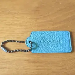 コーチ　COACH　☆　キーホルダータグ　ボールチェーン　レザーバック チャーム