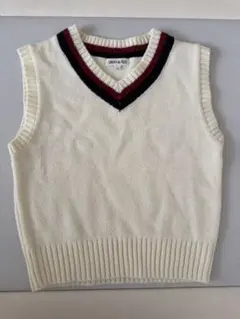 SHOO-LA-RUE アイボリー Vネック ニットベスト