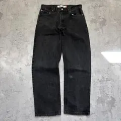 00s【Levi's 550】リーバイス（33×32）ブラックデニム＊バギー