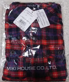 MIKI HOUSE BLACKBear　チェック柄長袖シャツ 130