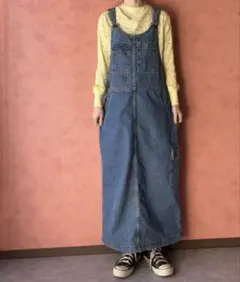 SALE♡vintage Levi's denim overall skirt