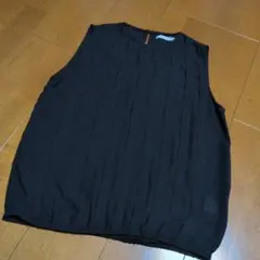 003 J.FERRY ノースリーブ ブラウス ブラック