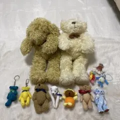 レトロ　ぬいぐるみ　クマさん7体セット レトロ ぬいぐるみ クマさん7体セット - メルカリ