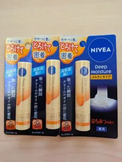 ニベア ディープモイスチャー メルティタイプ はちみつの香り 3本セットのサムネイル
