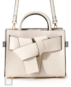 GRL 2Wayノットレザートートバッグ [tr414] アイボリー