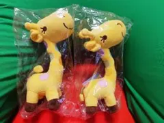 【非商品】ナナコ　nanaco キリン ぬいぐるみ 30cm 目が特徴です セブンイレブン　ナナコ　nanaco　キリン　２個セット　ぬいぐるみ　まとめ売り