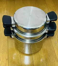 値下げ❗️クイーンクック 鍋 無水鍋 4点セット 2025年最新】アムウェイ鍋の人気アイテム - メルカリ