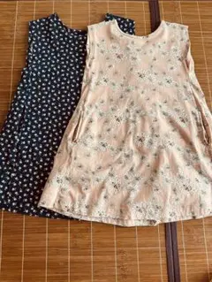 120サイズ　UNIQLO PAUL & JOE ノースリワンピ　2枚セットのサムネイル