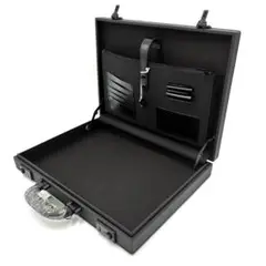 新古品　美品　ハンドビジネスバッグ　アタッシュケース　鍵付　ブラック　黒