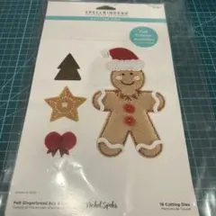 spellbinders Felt Gingerbread Boy &Girl
