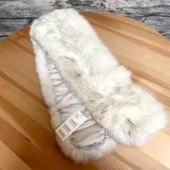 新品未使用 SAGA FOX フォックスファー ショール ティペット 大振り