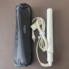 サロニア　SALONIA ストレート ヘアアイロン　24㎜　ホワイト　耐熱ポーチ