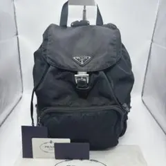 美品 PRADA プラダ リュックサック ポコノ ナイロン ブラック - メルカリ
