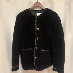 フリースジャケット 黒 アウター ABLECONCEPT SEOUL