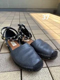 VALENTINO スタッズ エスパドリーユ サンダル37のサムネイル