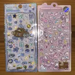 【正規品】キティ　日焼けサンリオキャラクターズ　うるちゅるポップシール２枚セット