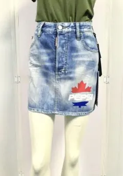 ☆新品「DSQUARED2」S73MA0474 デニムスカート 36 イタリア製のサムネイル