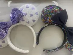 ミッキー耳カチューシャ2個セット