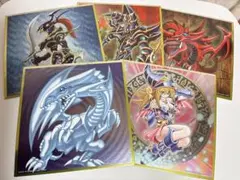 【新品】☆遊戯王☆ メタリック色紙 ５枚セット