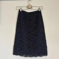 【美品】COMME CA ISM レースタイトスカート ひざ丈