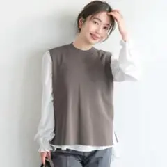 【一部新品】coca 2点セット ニットベストセットブラウス