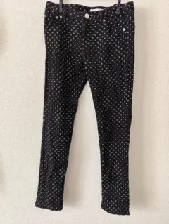 ドット柄 パンツ スキニー