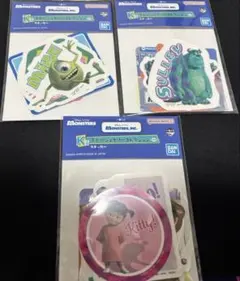 이치방쿠지 モンスターズインク K賞 ステッカー マイク サリー ブー 3種