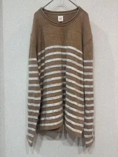GAP ボーダー柄　ニットセーター　ゆるダボのサムネイル